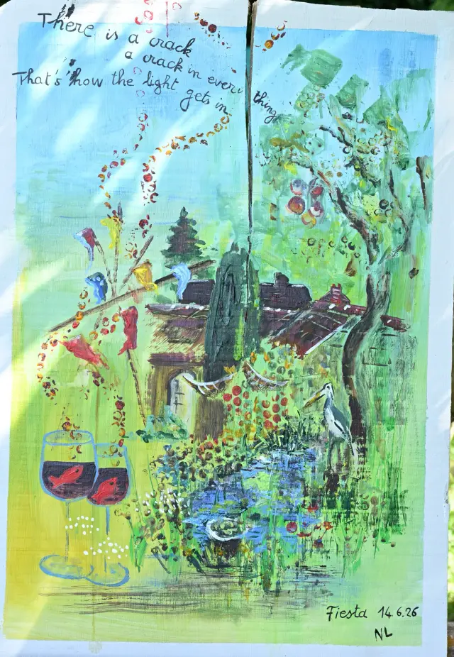 Aquarelle réalisée lors de la fête de la peinture